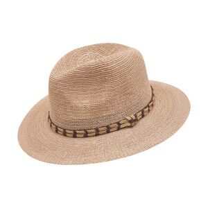 Powder Natalie natural color cotton-rich woven brimmed hat w/rope trim-NWT